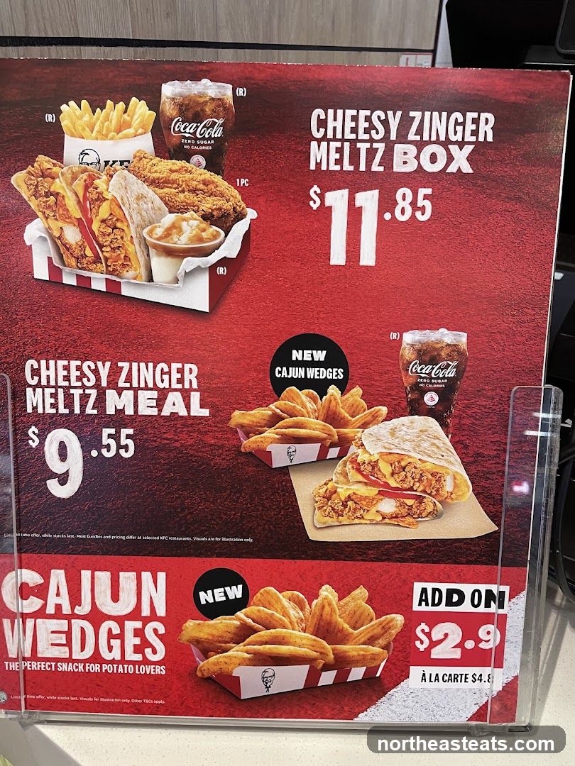 KFC Menu