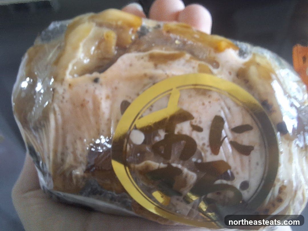 Food item with label