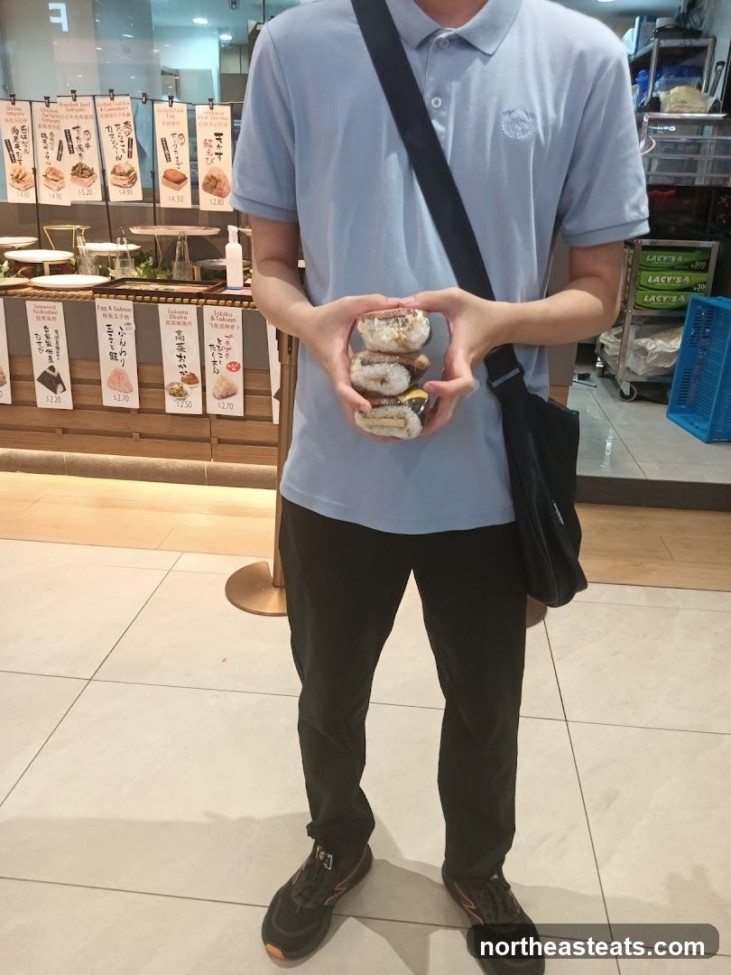 Person holding food items