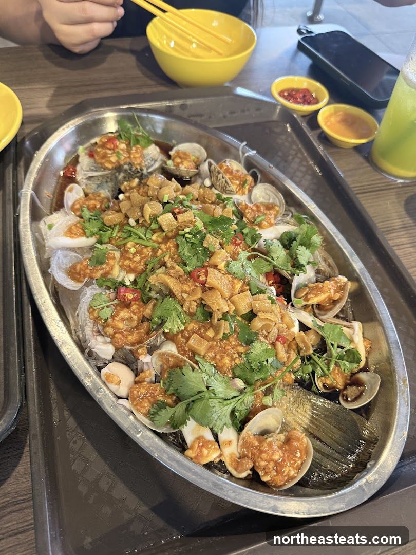 Steamed Fish with Clams