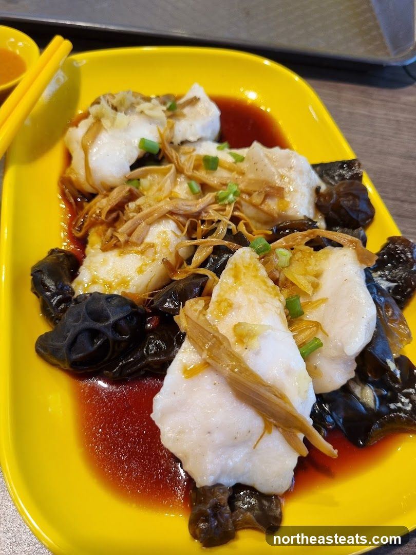 Steamed Fish with Black Fungus