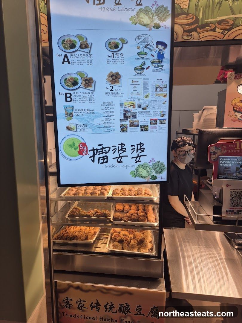 Hakka Leipopo Menu and Food Display
