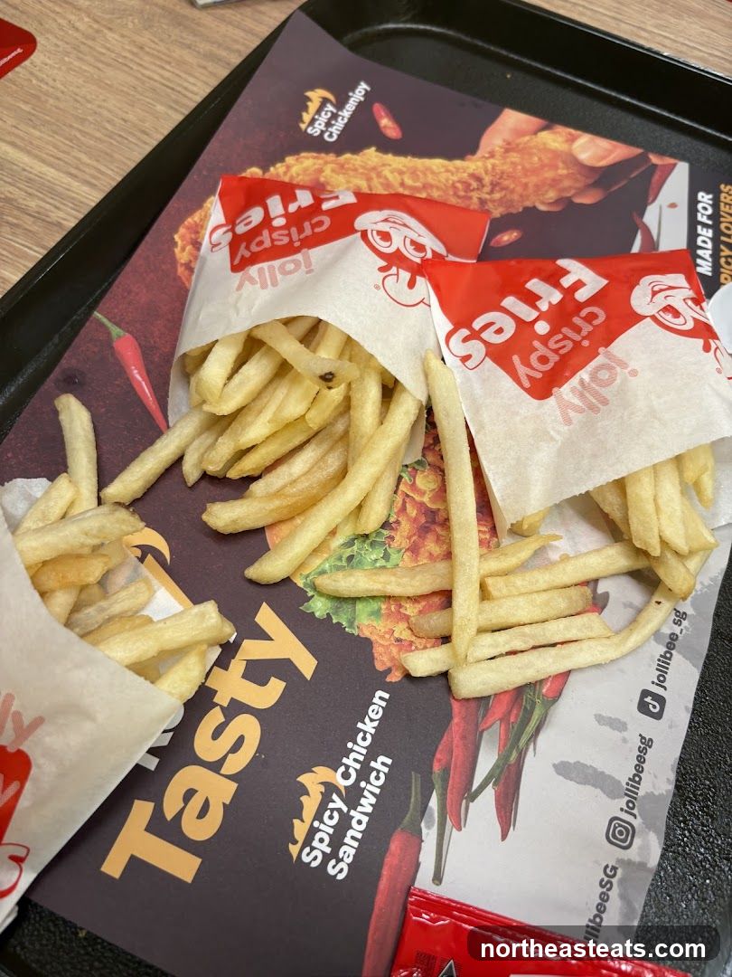 Jollibee Fries and Spicy Chicken Sandwich