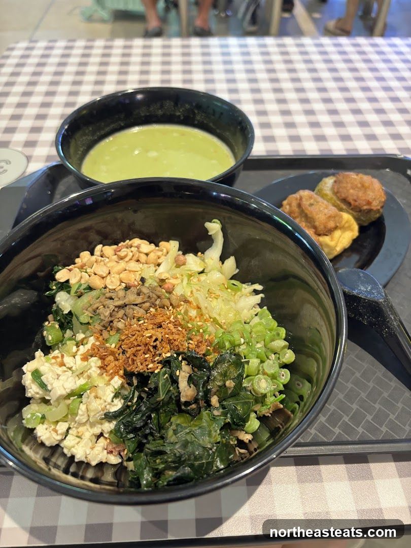 Noodle Bowl with Soup and Side Dishes