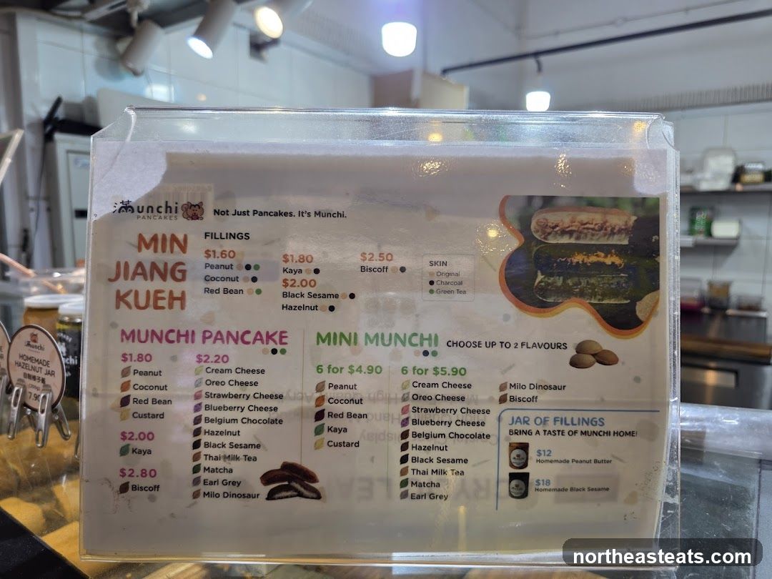 Munchi Pancakes Menu
