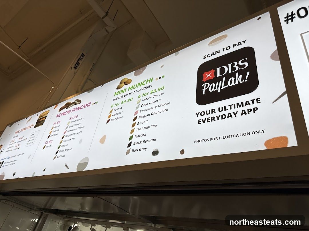 Munchi Pancake Menu