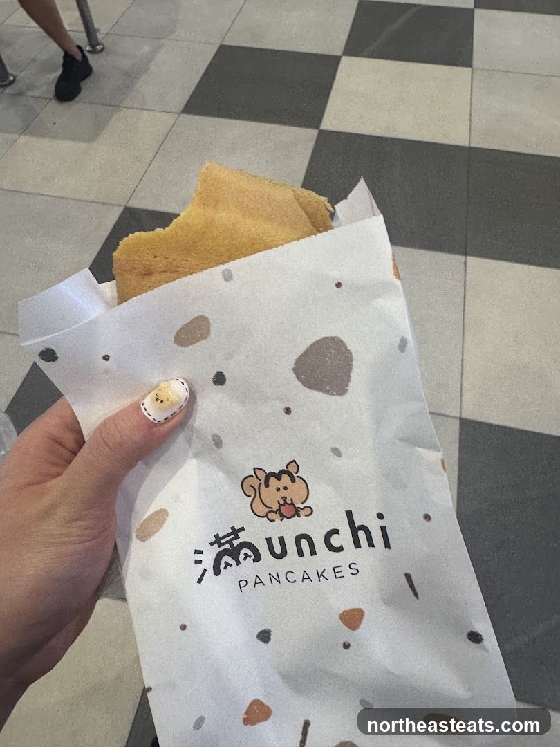 Pancake in a branded bag