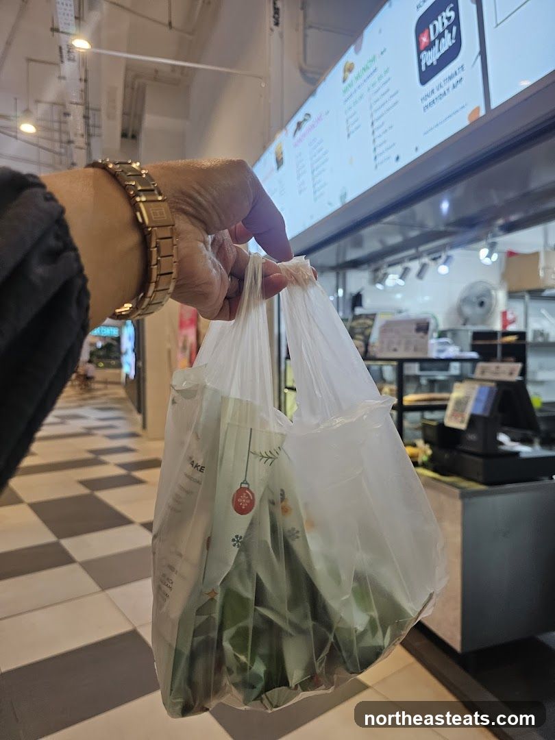 Takeaway Bags with Menu Display