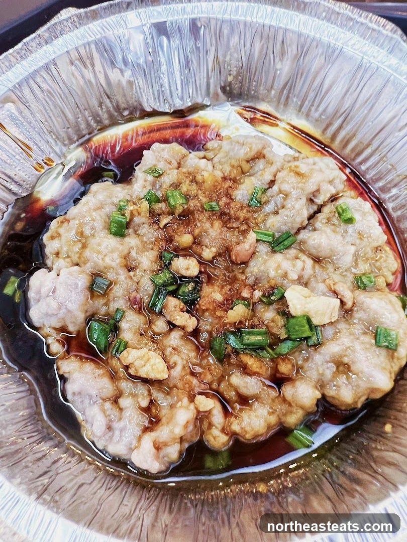Steamed Pork Patty with Soy Sauce