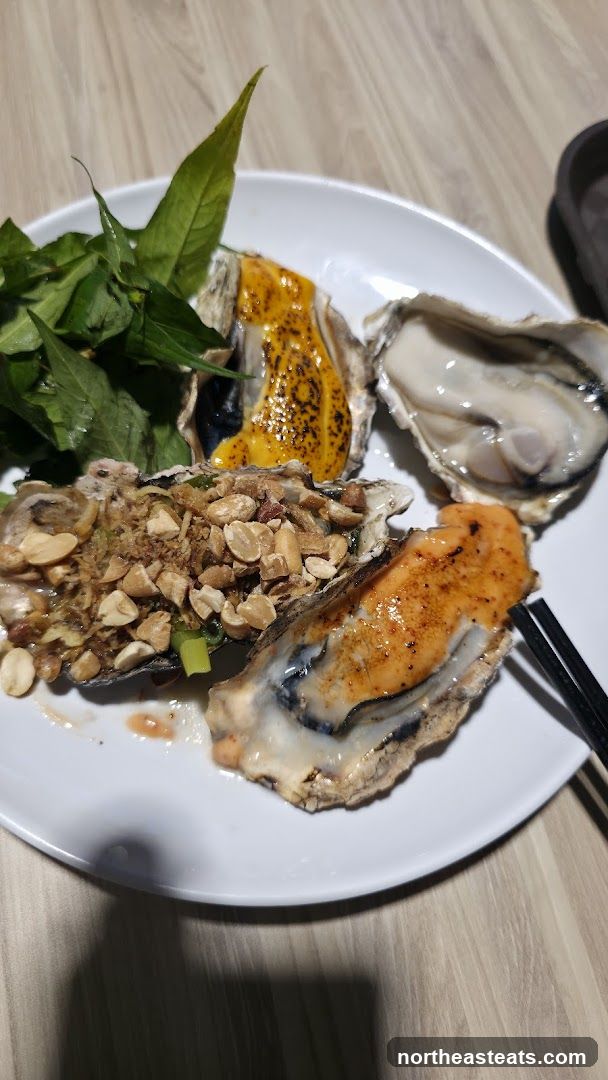 Oysters with Toppings