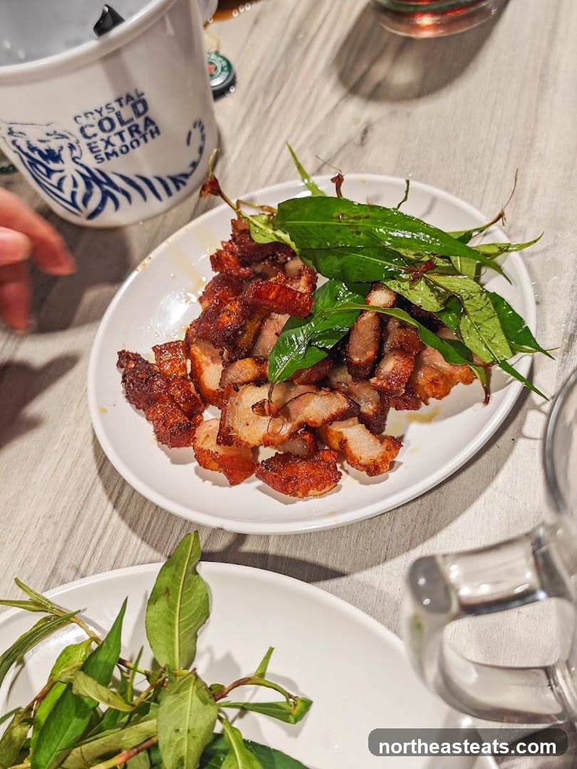 Crispy Pork Belly with Herbs