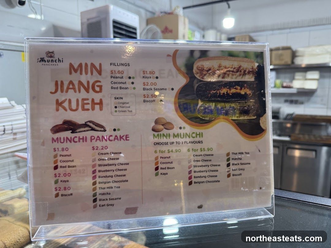 Munchi Pancakes Menu