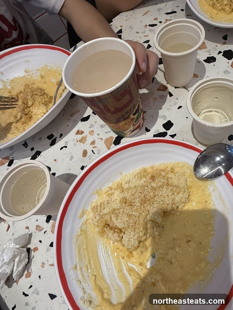 Dishes and Drinks on a Table