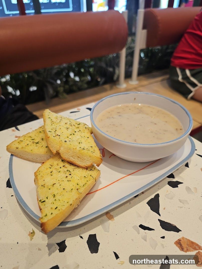 Soup and Garlic Bread
