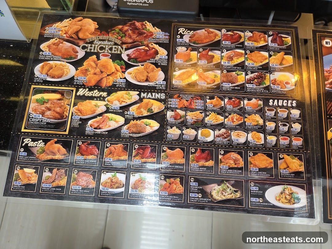 Tenderfresh Signature Chicken Menu