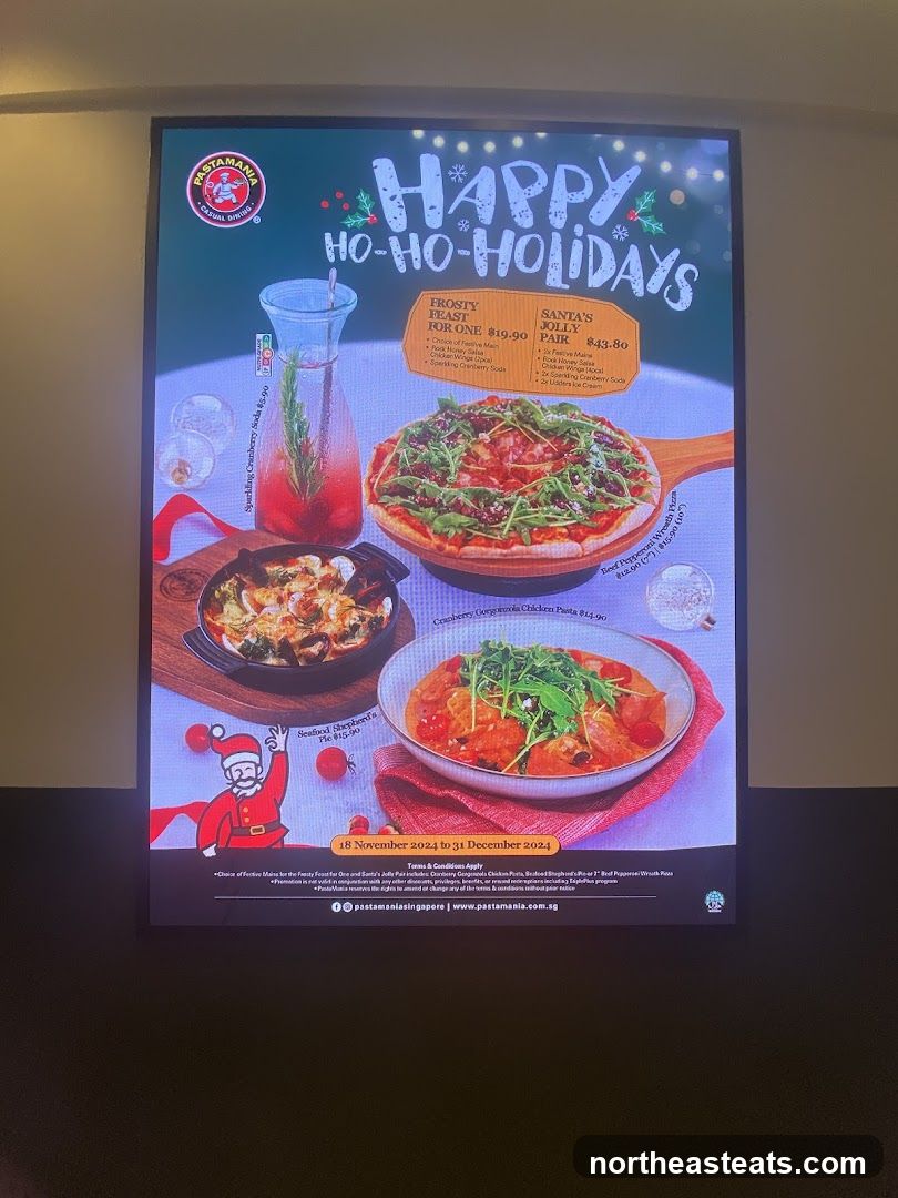 Pastamania Holiday Promotion