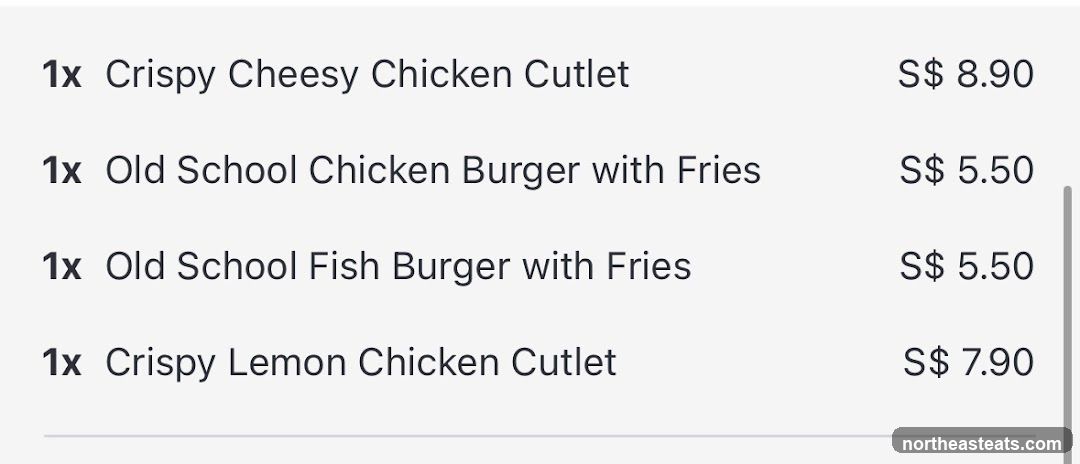 Menu Items