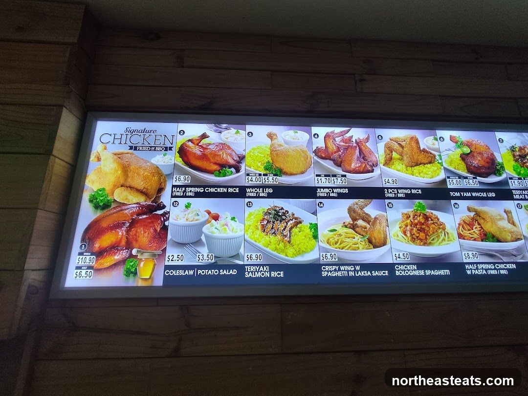 Signature Chicken Menu