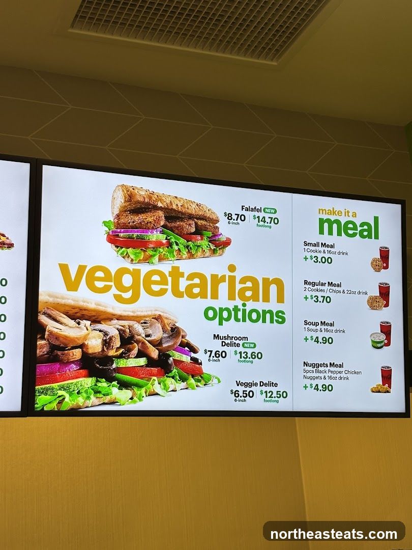 Vegetarian Options Menu