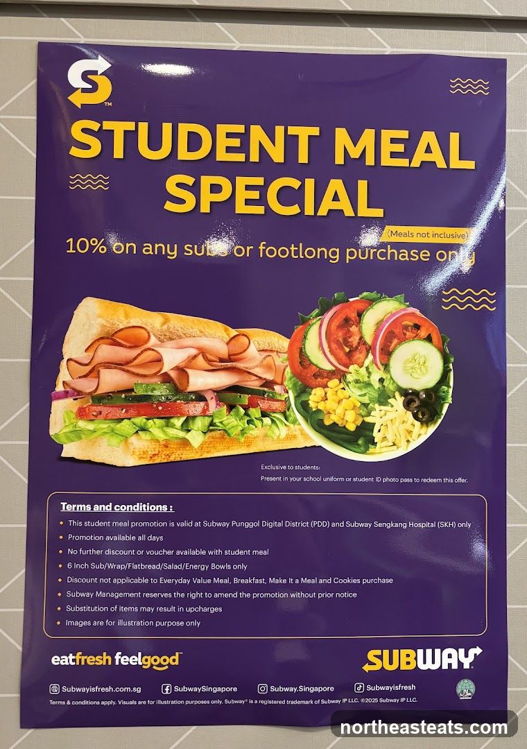 Subway Student Meal Special