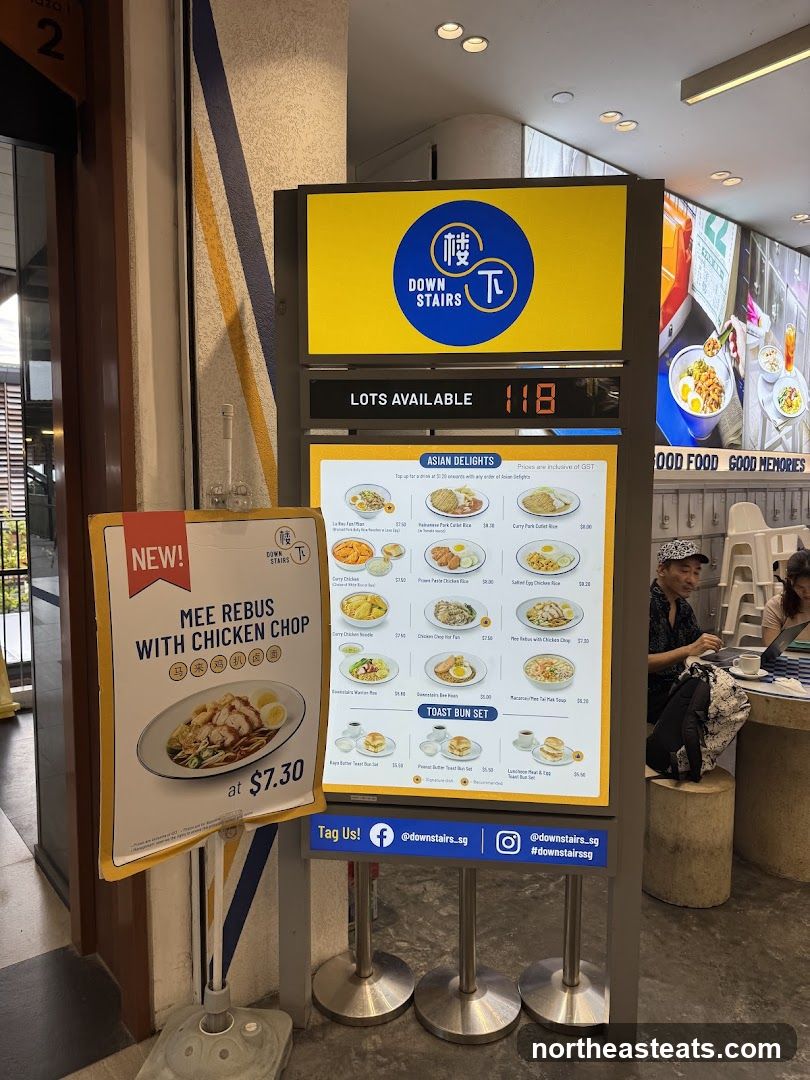 Restaurant Menu Display