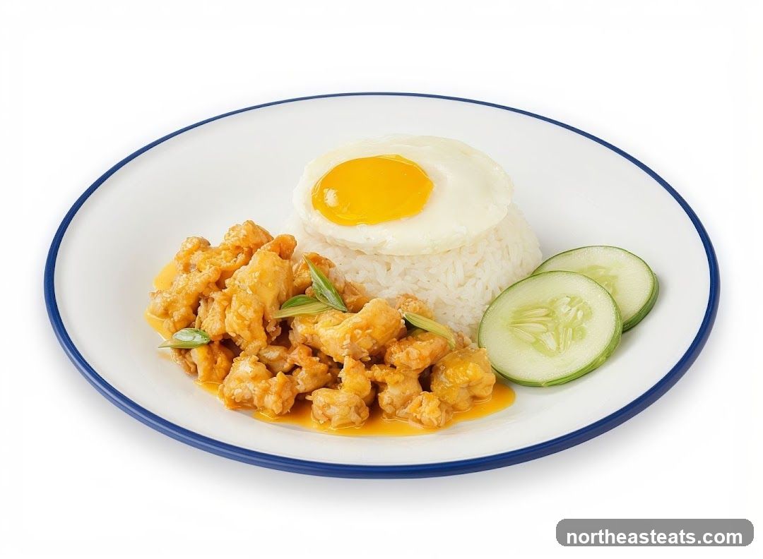 Salted Egg Chicken Rice