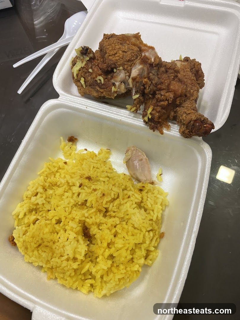 Fried Chicken and Rice