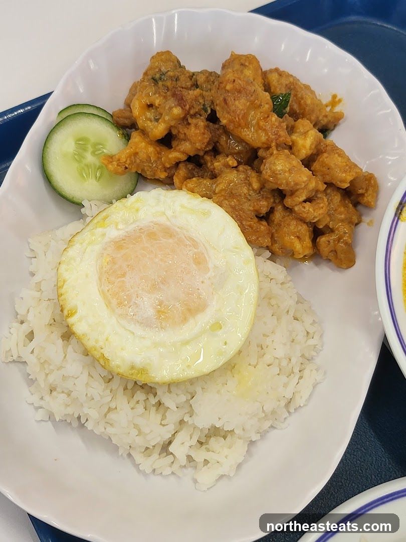 Salted Egg Chicken Rice
