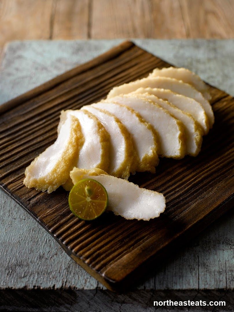 Slices of Fish Cake with Lime