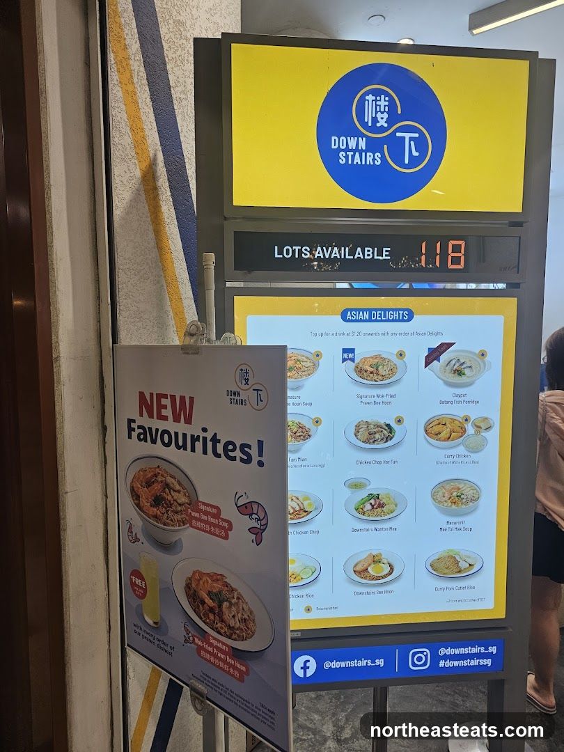 Downstairs Asian Delights Menu