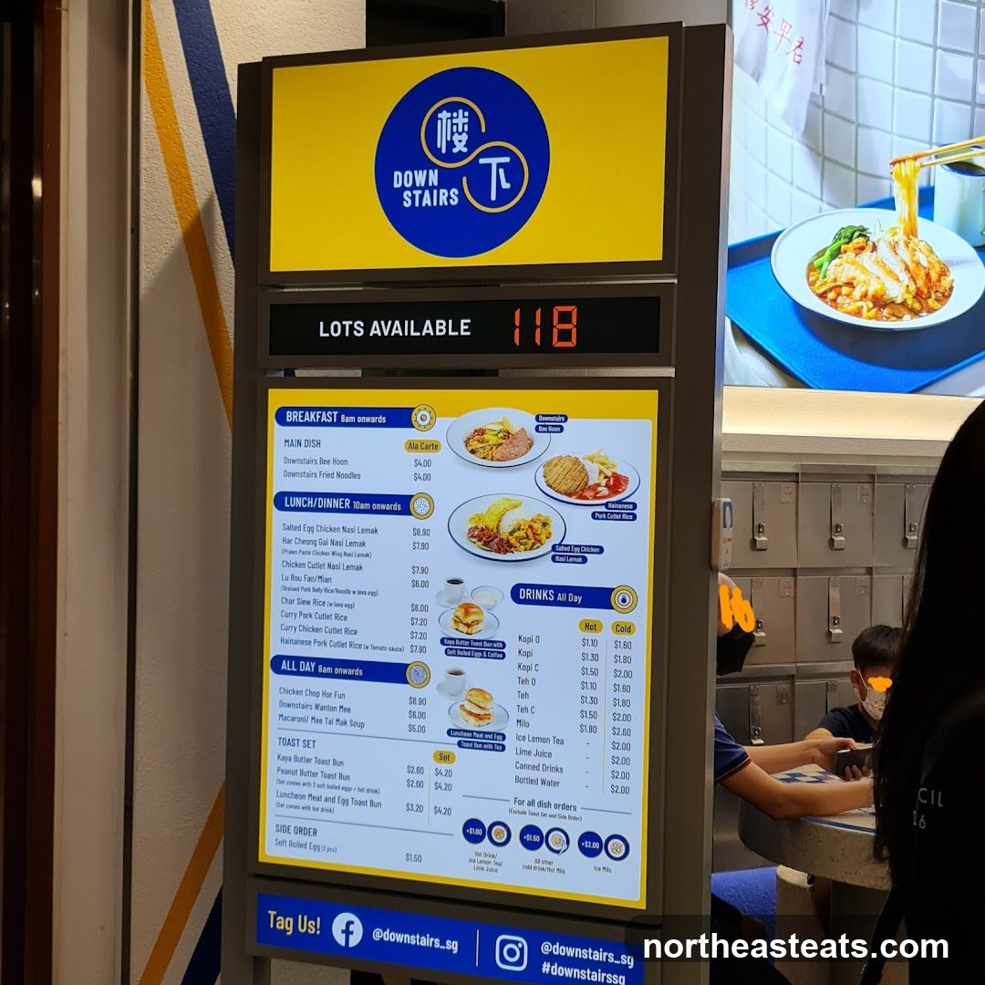 Downstairs Menu