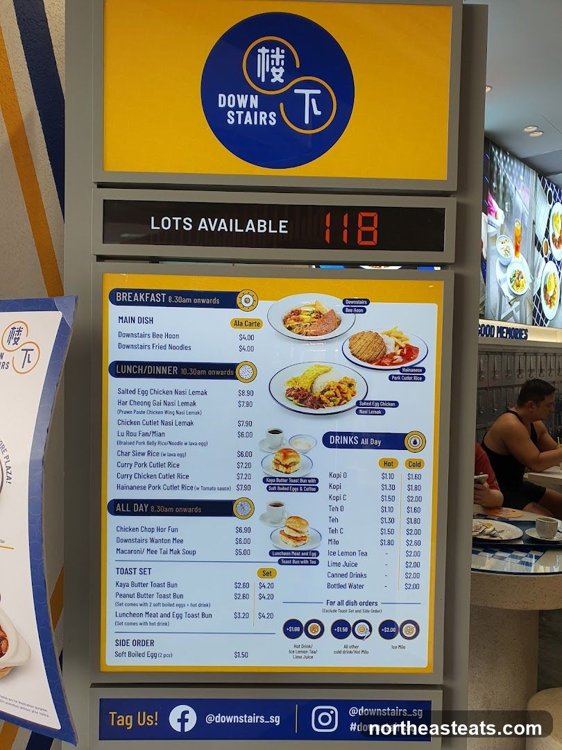 Downstairs Menu