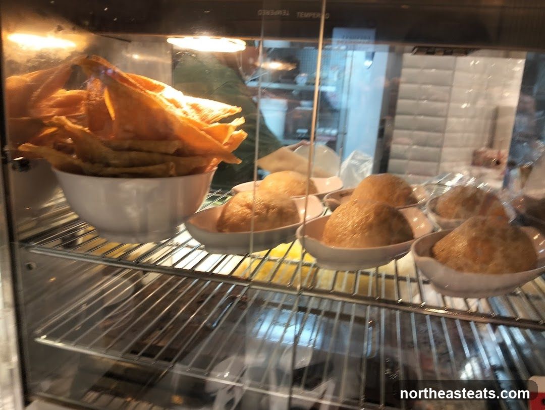 Fried Snacks in Display Case