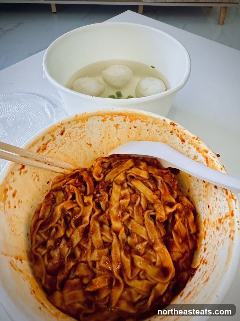 Noodles and Fish Balls