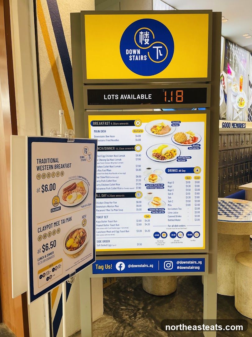 Downstairs Menu