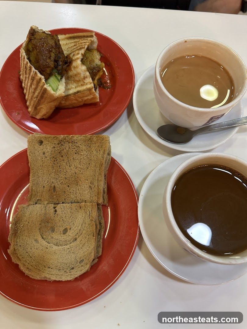 Toast and coffee