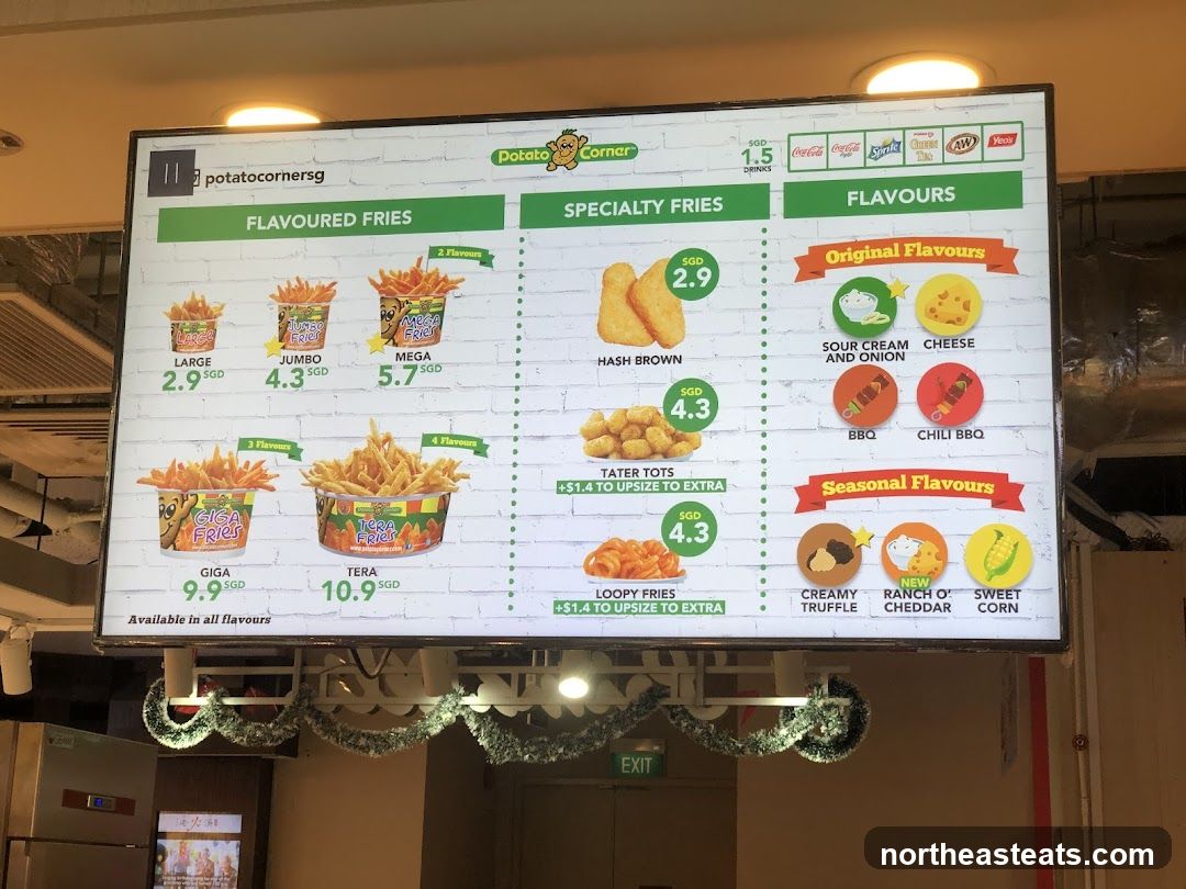 Potato Corner Menu