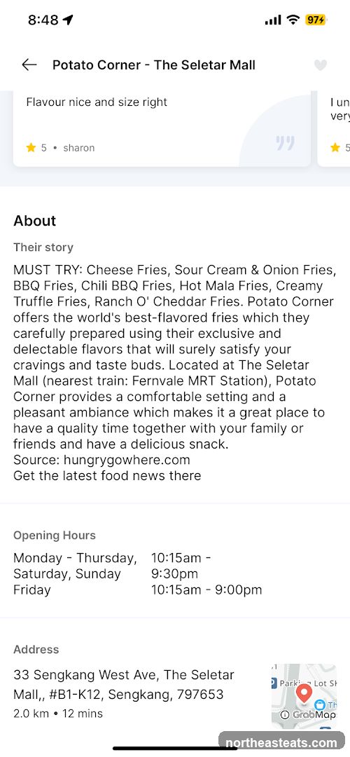 Potato Corner - The Seletar Mall