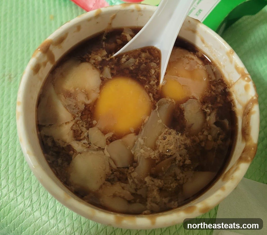 Bowl of Food with Eggs