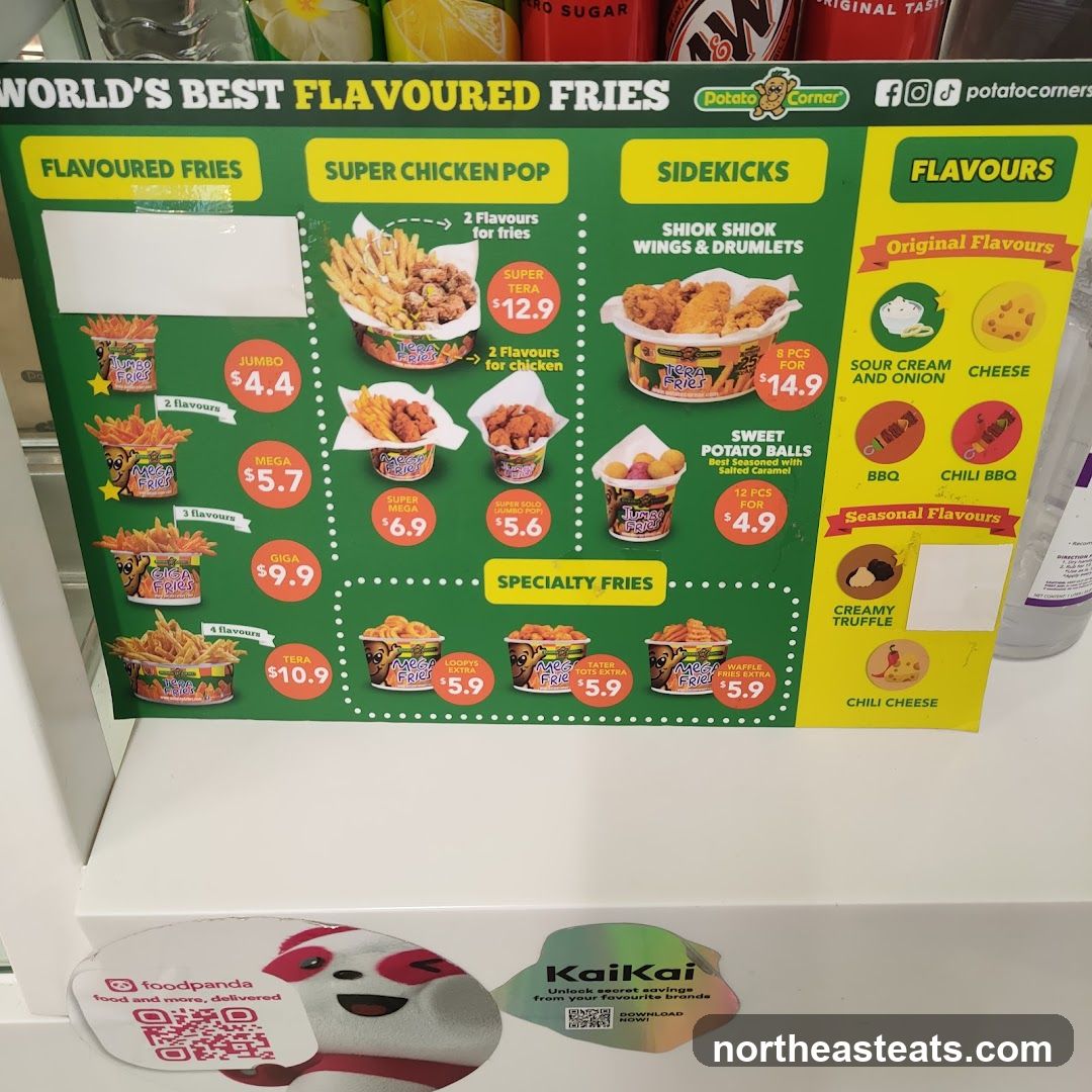 Potato Corner Menu