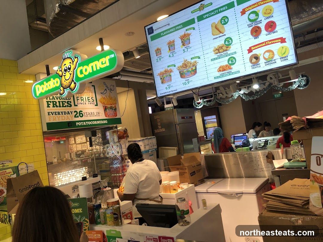 Potato Corner Menu Board