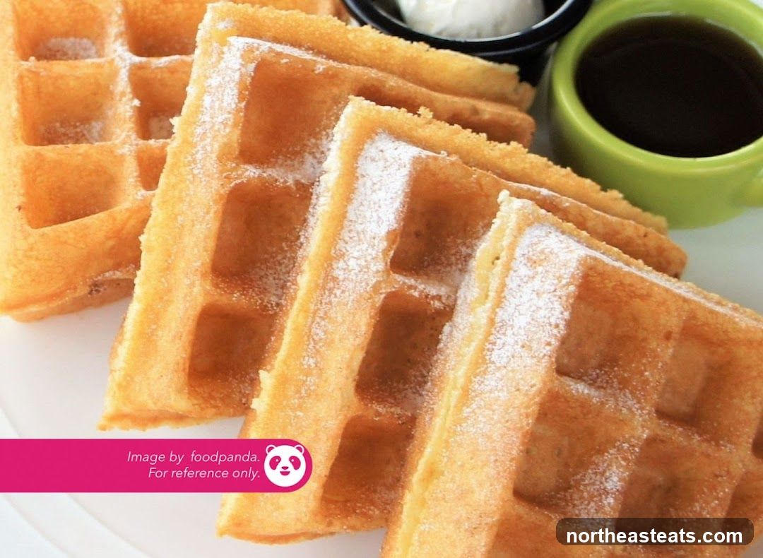 Waffles with Powdered Sugar