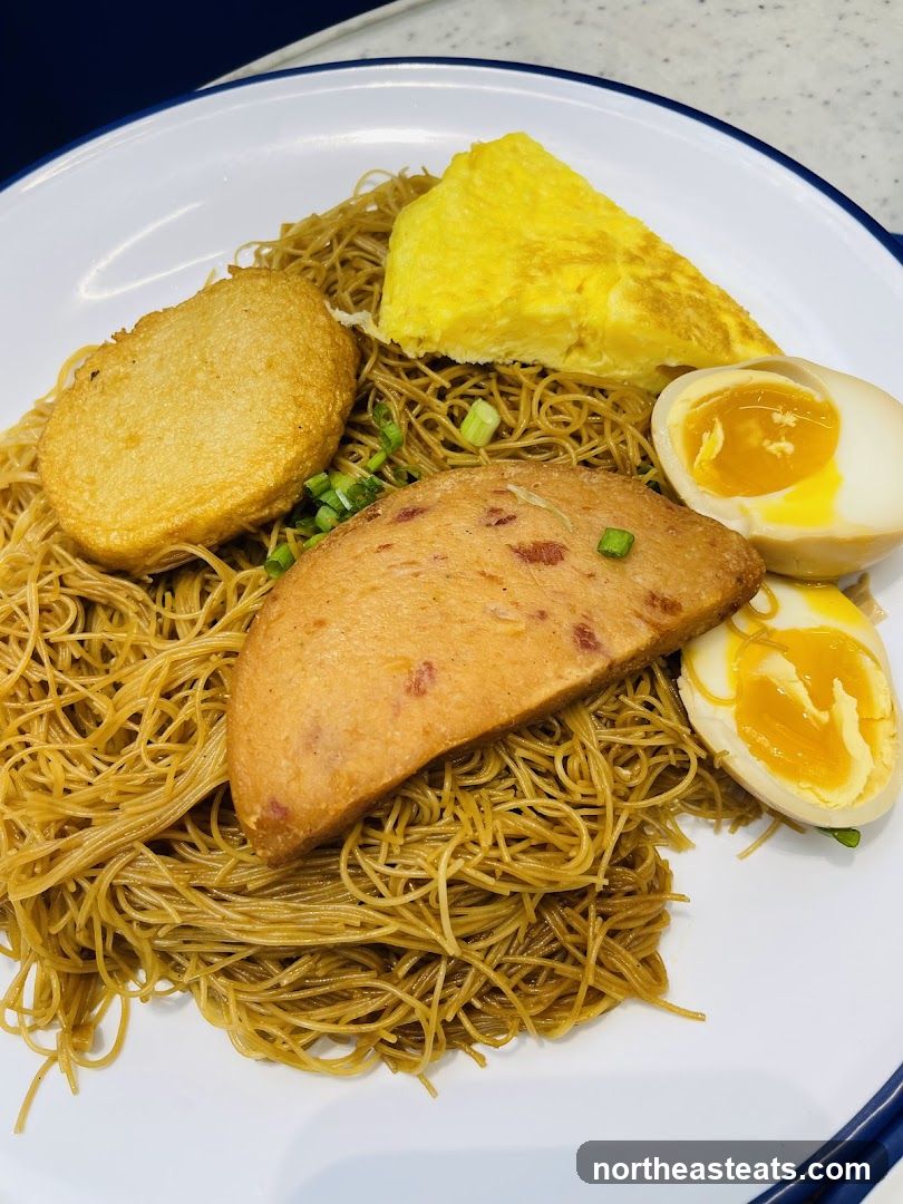 Noodles with Egg and Spam
