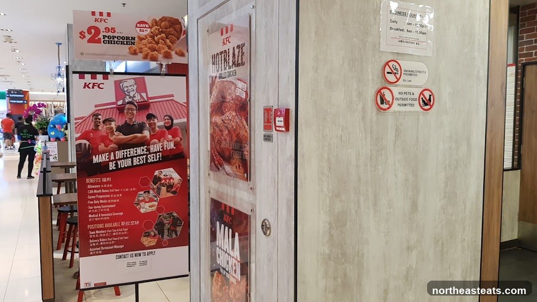 KFC promotional posters and signage