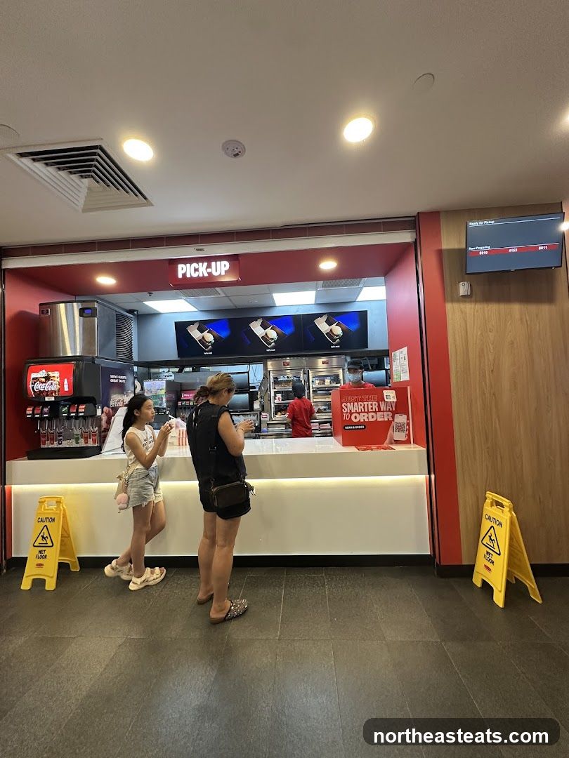 Fast Food Restaurant Pick-Up Counter