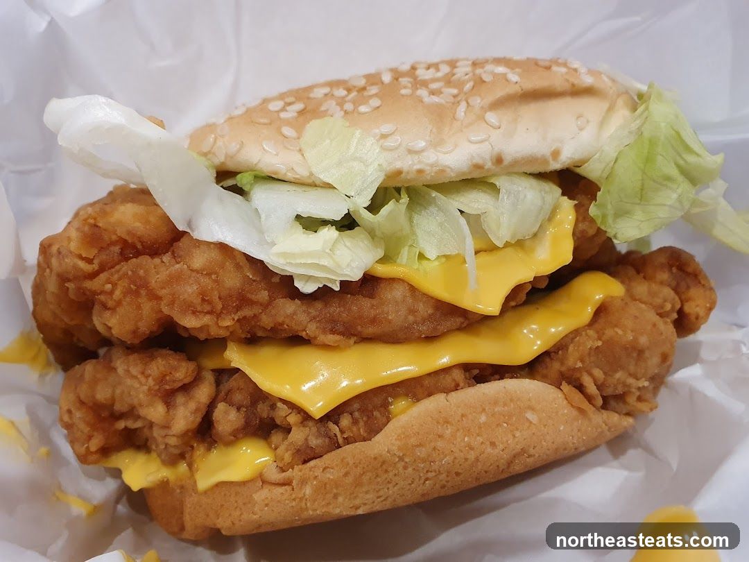 Double Fried Chicken Burger