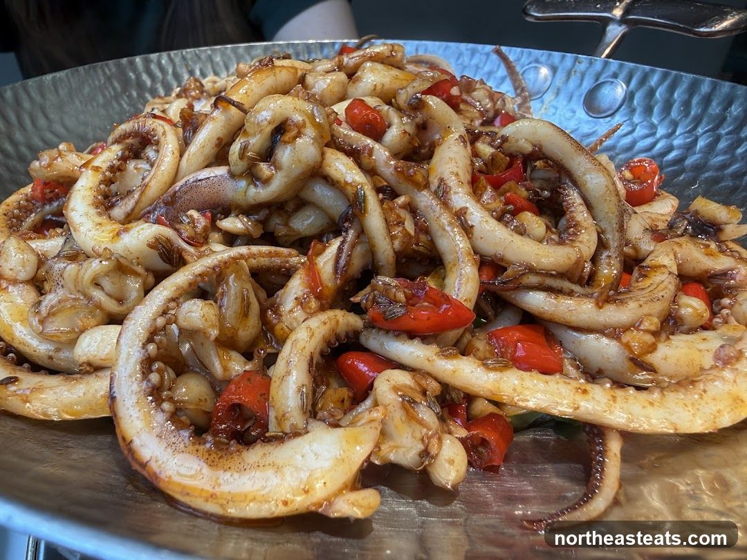 Stir-fried Squid with Peppers