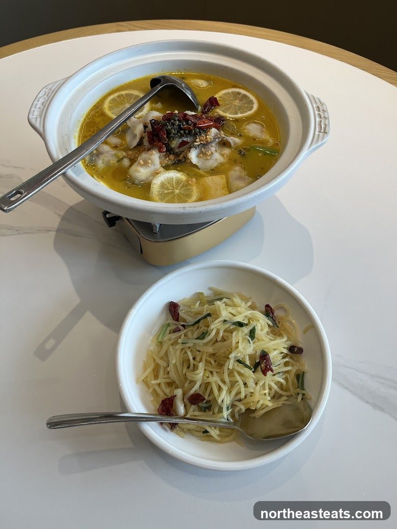 Fish and Noodle Dish