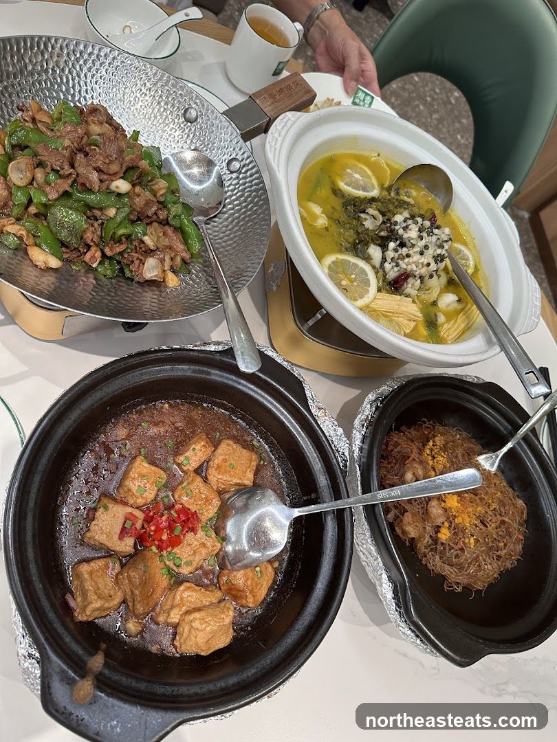 Four Dishes on a Table