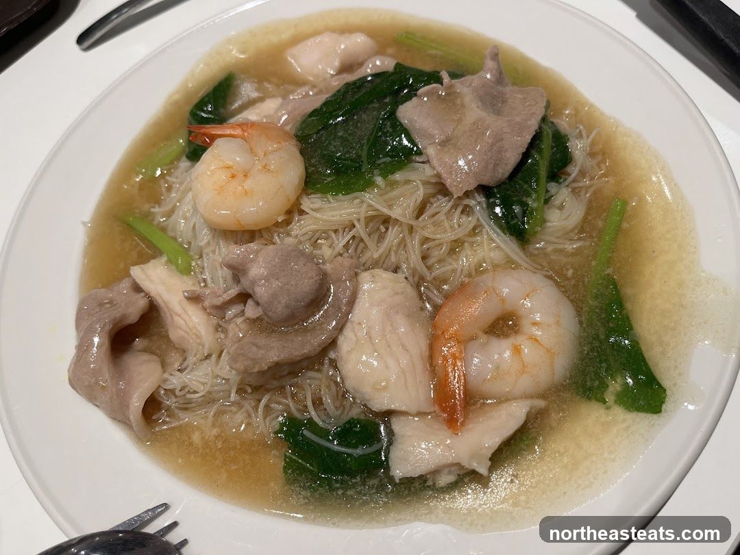 Seafood and Pork Noodle Dish